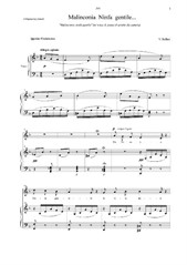 Malinconia Ninfa gentile... for voice & piano (d-moll)
